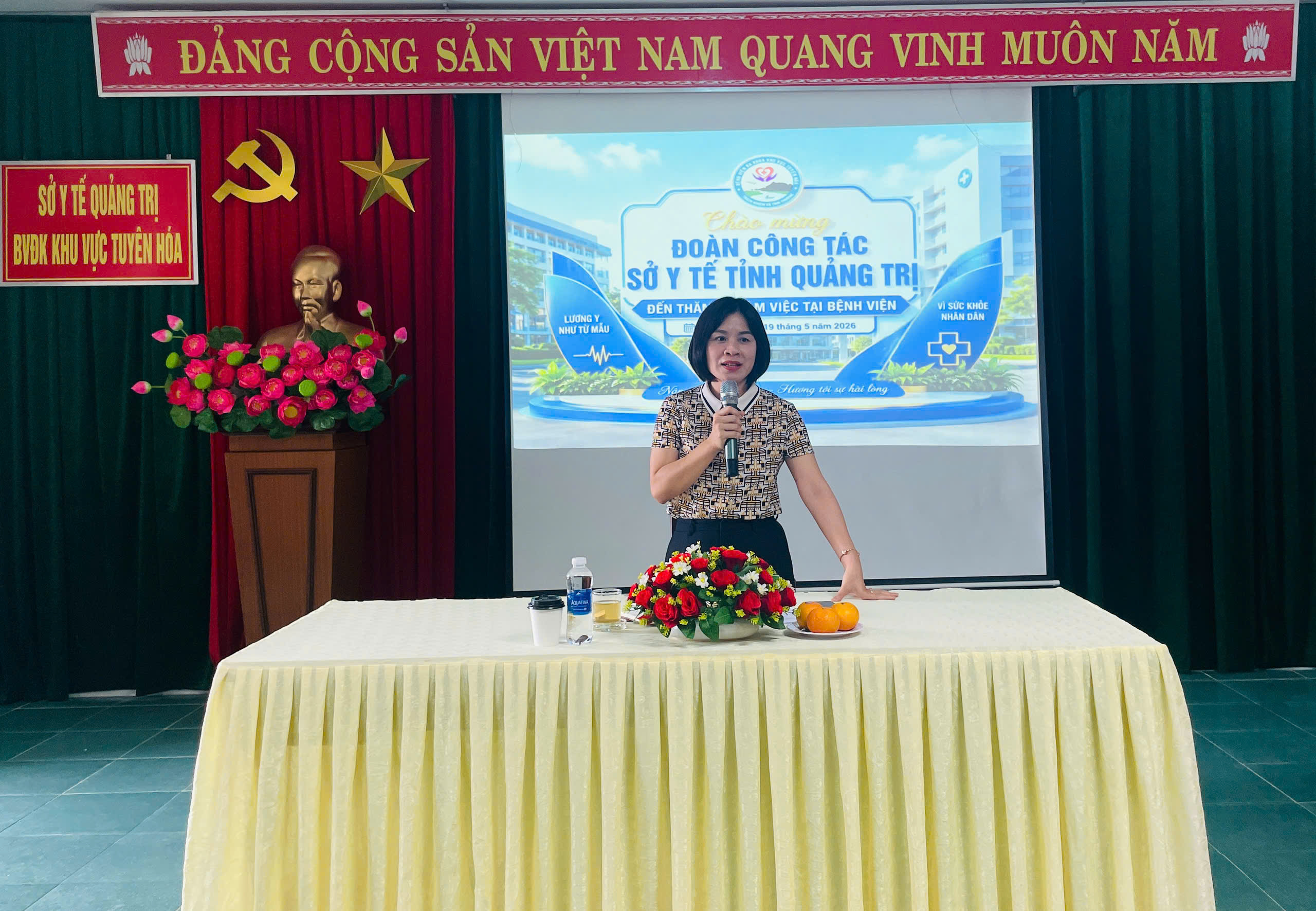  LÃNH ĐẠO SỞ Y TẾ QUẢNG TRỊ LÀM VIỆC VỚI BỆNH VIỆN ĐA KHOA KHU ...